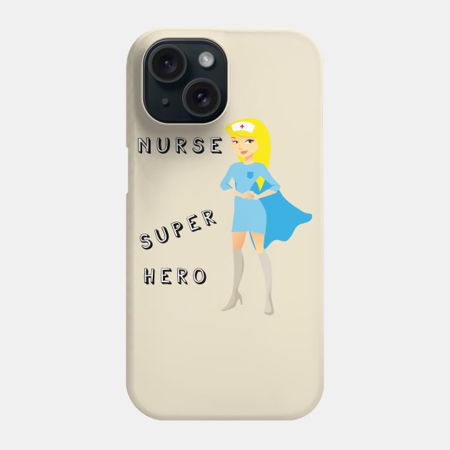 Nurse super hero - cartoon Phone Case by grafart
