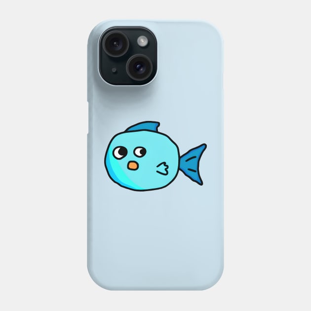 Fun Cute Fish - One Fish, Two Fish Who Loves Cute Fish - Happy Sun Fish Phone Case by 1FunLife