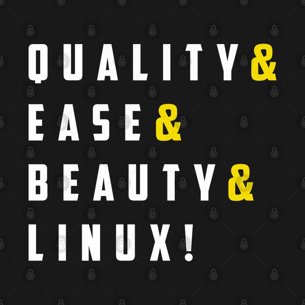 Quality & Ease & beauty & Linux! by guicsilva@gmail.com