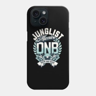 DNB - Junglist Massive(White/dark green/mint) Phone Case