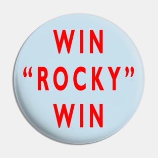 Win "Rocky" Win Pin