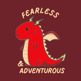 Fearless & Adventurous Cute Dragon Year of the Dragon 2024 T-Shirt
