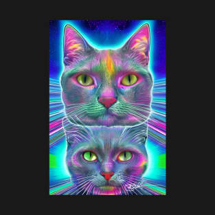 Trippy Cat Vibes 22 T-Shirt