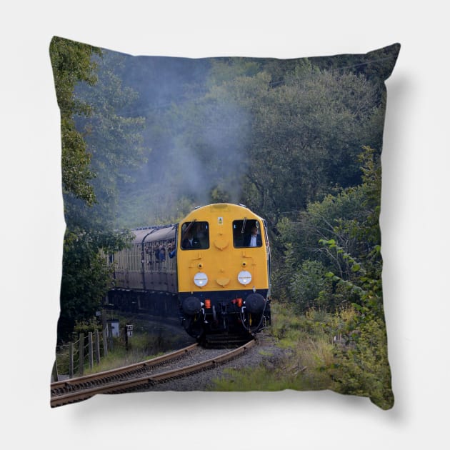 Vintage Class 20 British Rail loco Pillow by Random Railways