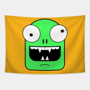 Monster 4 Green Tapestry