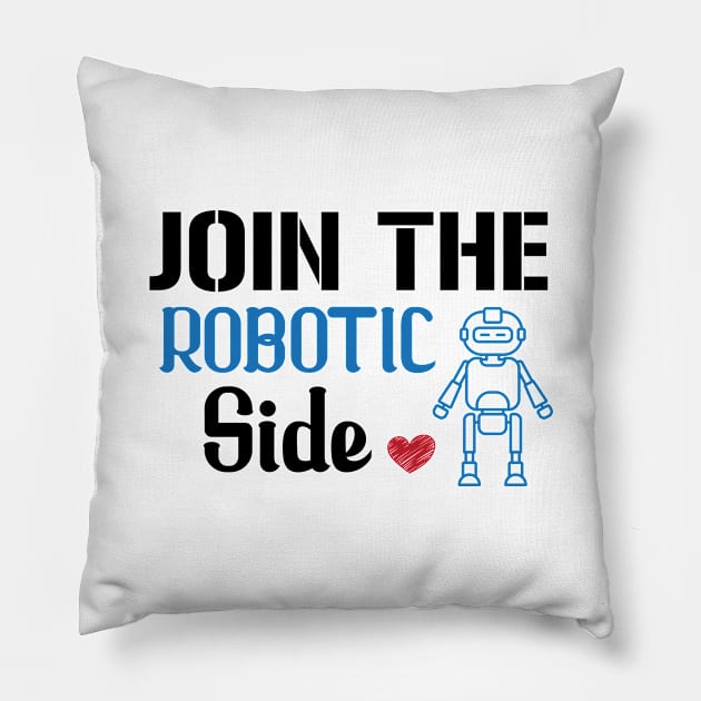 Join the Robotic Side Pillow by Hiyokay