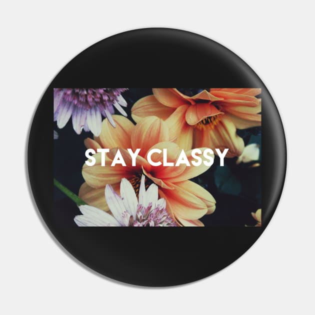 STAY CLASSY Pin by mcmetz