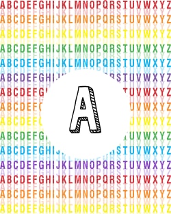 Letter A - Alphabet - Rainbow Magnet