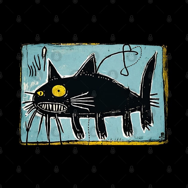 Neo-Expressionist Cat Fish (Catfish) by Walter WhatsHisFace