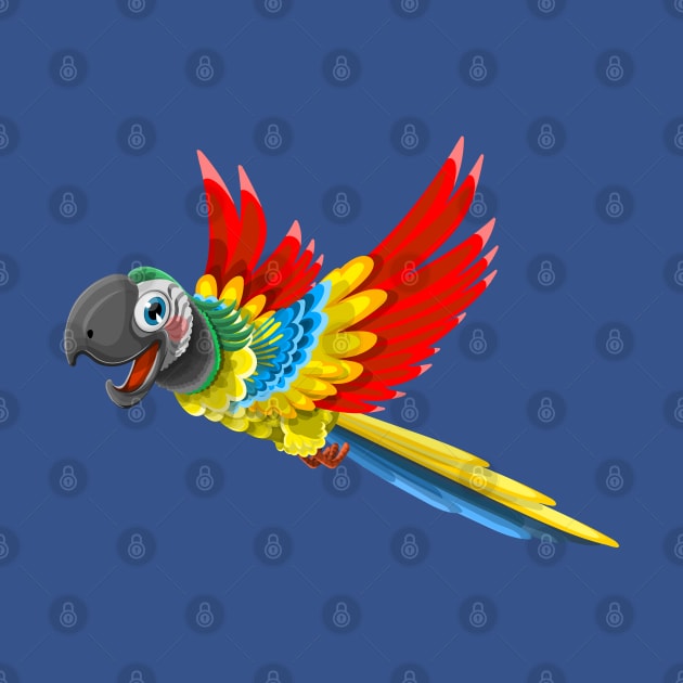 Parrot Illustration by Mako Design 