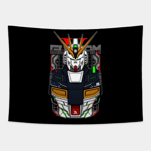 Nu Gundam Tapestry by WahyudiArtwork