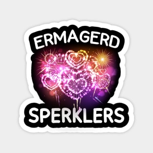 MENS ERMAGERD SPERKLERS GIFT Magnet