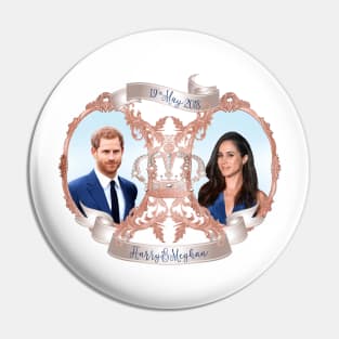 Harry and Meghan / Rose Gold Frames Pin