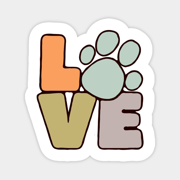 LOVE (color) Magnet by My Dog Is Cutest