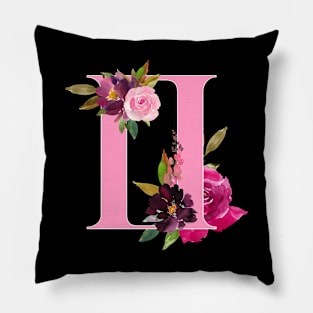 Gemini Horoscope Zodiac Pink Flower Design Pillow