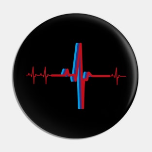 M Power Motorsports Heartbeat Pin