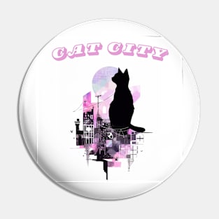 Cat city Pin