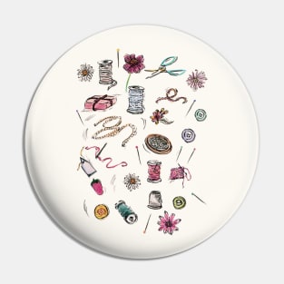 Boo Boo's Mini Sewing Kit Pin