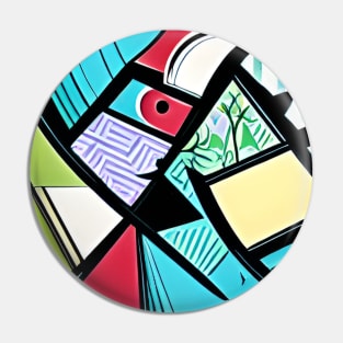 Geometric Color Pop Pin