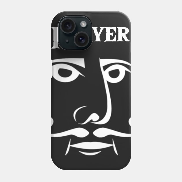 Player Card Face Phone Case by firstspacechimp