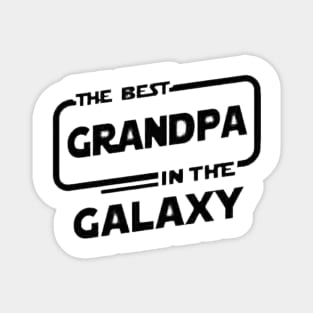 the best grandpa in the galaxy black Magnet