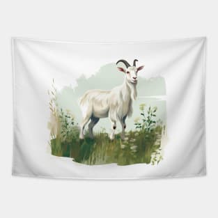 White Goat Tapestry