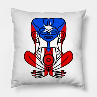 Atabey Puerto Rican Flag Pillow