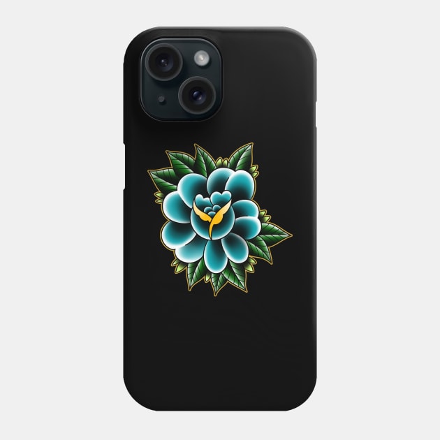 rose blue Phone Case by Violent Prophet