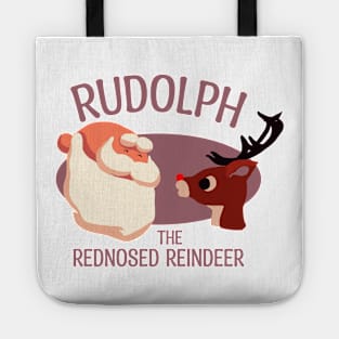 Rudolph and Santa Tote