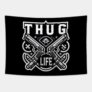 Thug Life Monochrome Marvel Art Tapestry