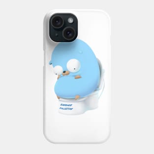 Golang Gopher Go Thinking Phone Case