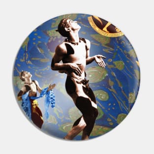 Nijinsky Collage Portrait Pin