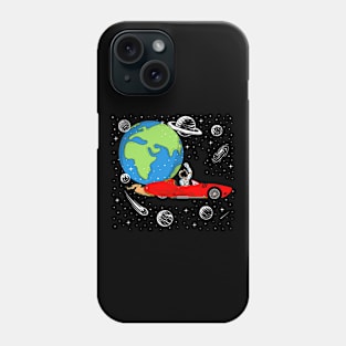 Astronaut In Space - Funny Space Car Space Exploration Crew Phone Case