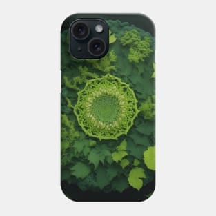 Collage of forest foliage Phone Case