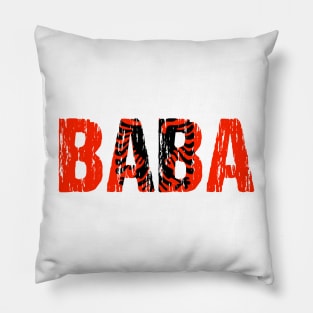 Baba Albanian Dad Father Albania Eagle Flag Distressed Gift Pillow