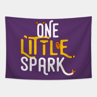 One Little Spark (White) Tapestry