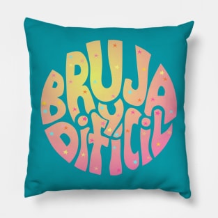 Bruja, difícil y rosada Pillow