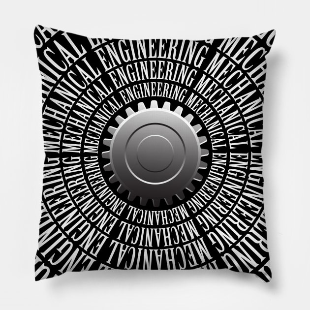 mechanical engineering text mechanics engineer Pillow by PrisDesign99