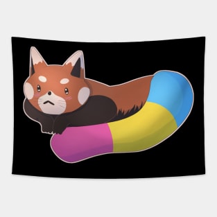 Pansexual Pride Red Panda Tapestry