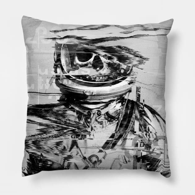 Astro Skull Pillow by nicebleed