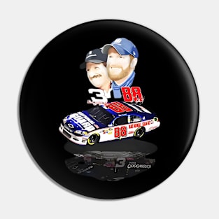 Dale Earnhardt Jr and Dale Earnhardt Pin