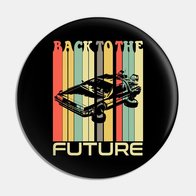 BACK TO THE FUTURE - Retro Surf style stripes Pin by ROBZILLANYC