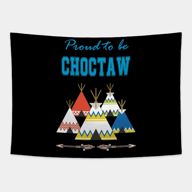 Native American Choctaw Camping 2 Tapestry by Jeremy Allan Robinson