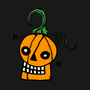 Jack O Lantern Pumpkin Skull T-Shirt