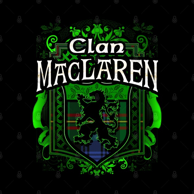 Clan MacLaren Tartan Lion by Celtic Folk