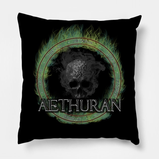 Aethuran logo alt 3 Pillow by Aethuran