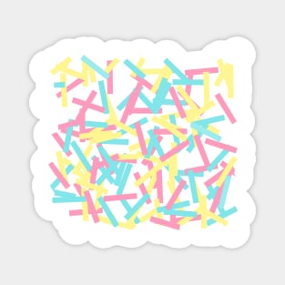 Happy Colorful Festive Confetti Party Magnet
