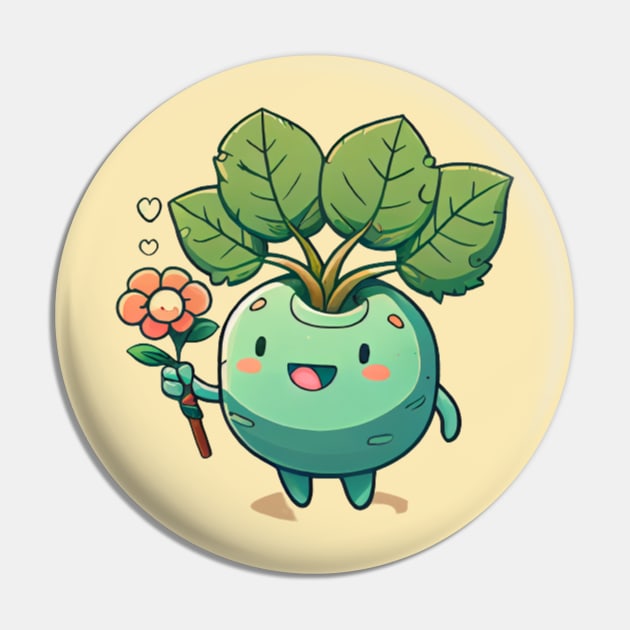 SDV Junimo Inspired Magical Creature Pin by BotanicalWoe