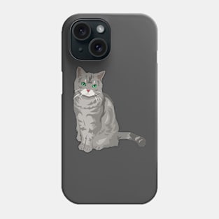 Grey Cat Phone Case