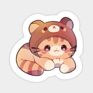 Teddy hat Kitty Magnet